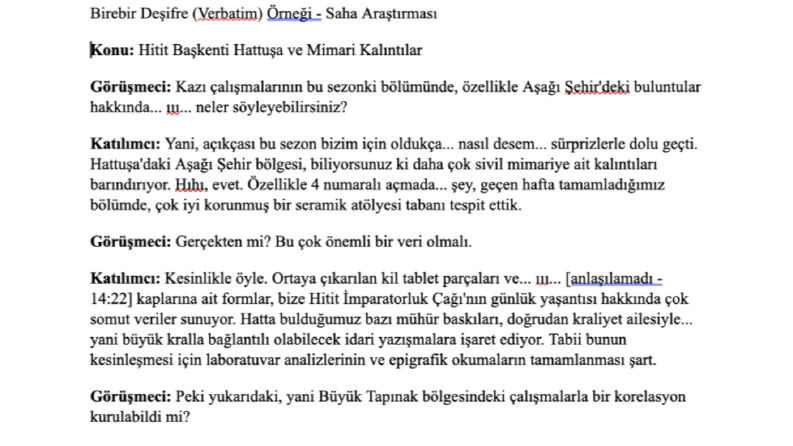 BİREBİR DEŞİFRE (VERBATİM)