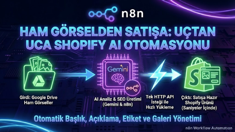 n8n & Gemini: Uçtan Uca Shopify E-ticaret Otomasyonu