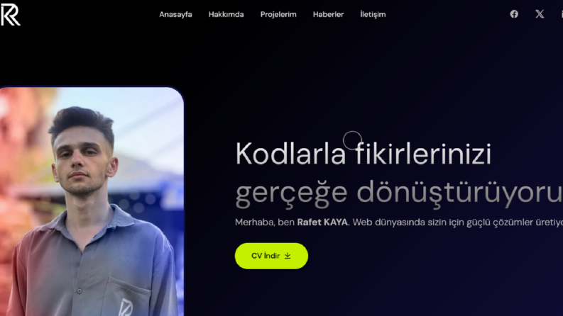 Rafet Kaya Portfolyo Sitesi