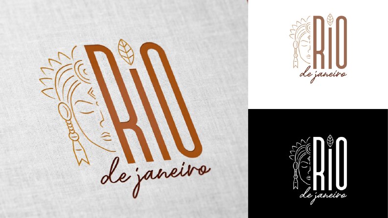Rio de Janeiro cafe logo tasarımı