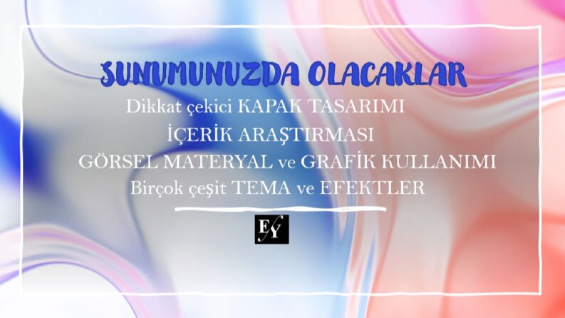 sunum içeriği