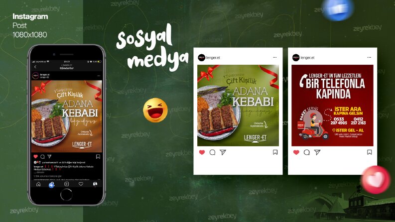 Lenger ET Sosyal Medya Post Çalışmaları