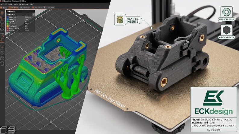 D Baskı Odaklı Parça Tasarımı & Hızlı Prototipleme