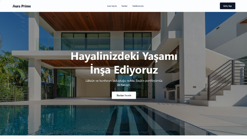 Aura Prime: Modern Emlak ve Gayrimenkul Sitesi