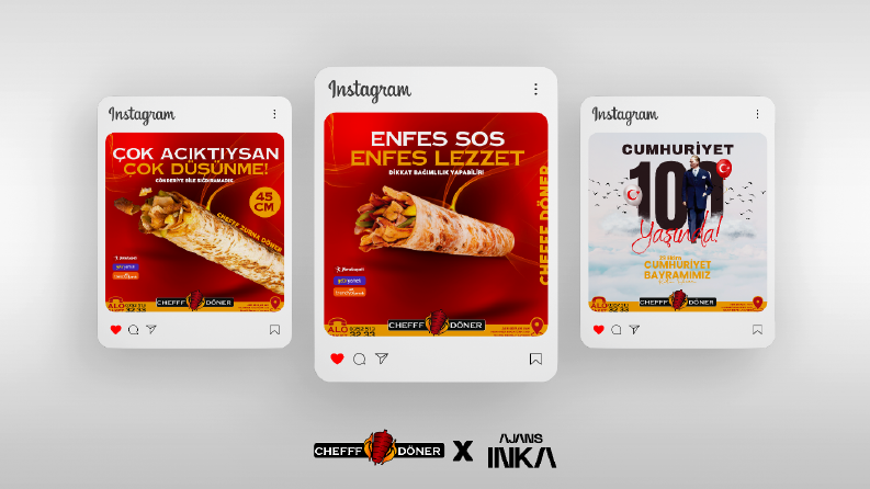 Cheff Döner Sosyal Medya Tasarımları