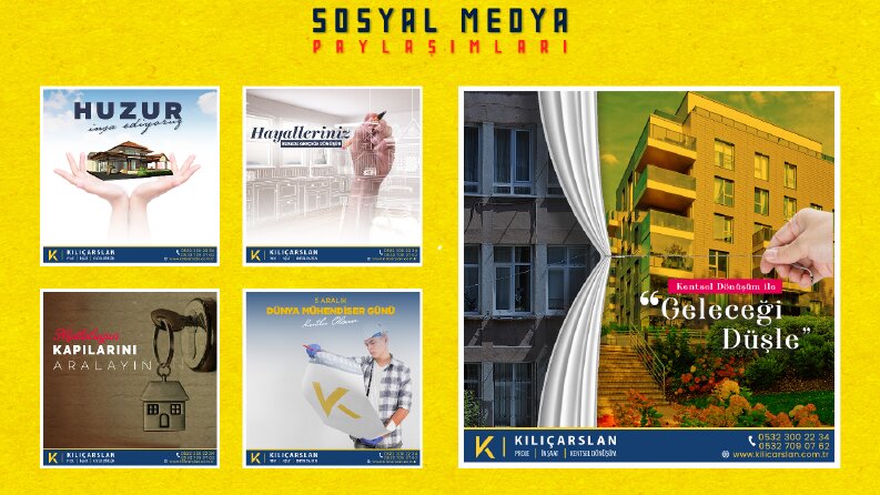 Kılıçarslan İnşaat-Sosyal Medya Görselleri