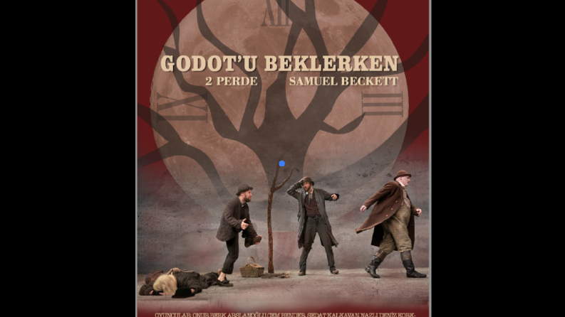 "Godot'u Beklerken" Oyunu Afiş Tasarımı