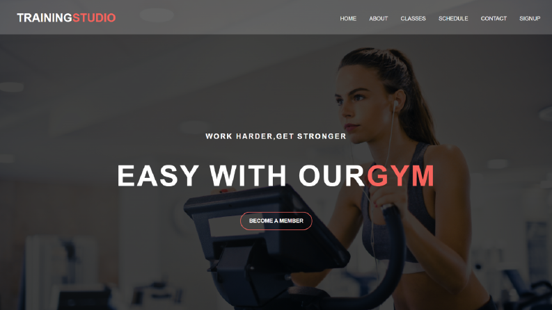 Rastgele bir Fitness Site Taslağı