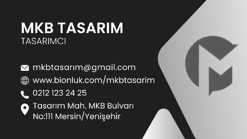 Örnek Kartvizit Çalışmalarım