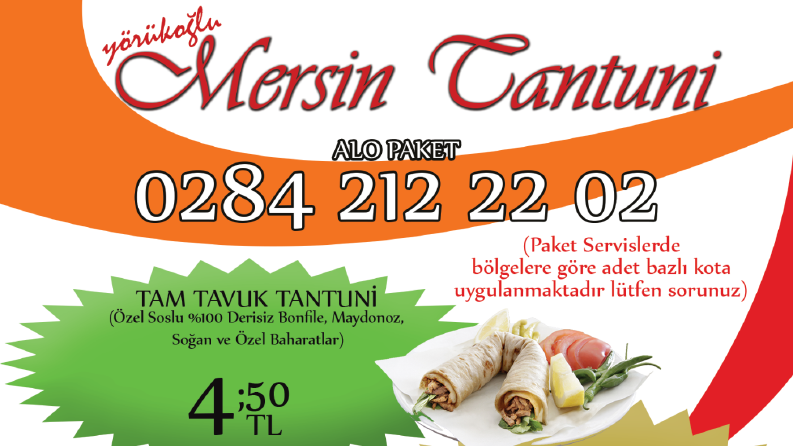 Mersin Tantuni el ilanı çalışması