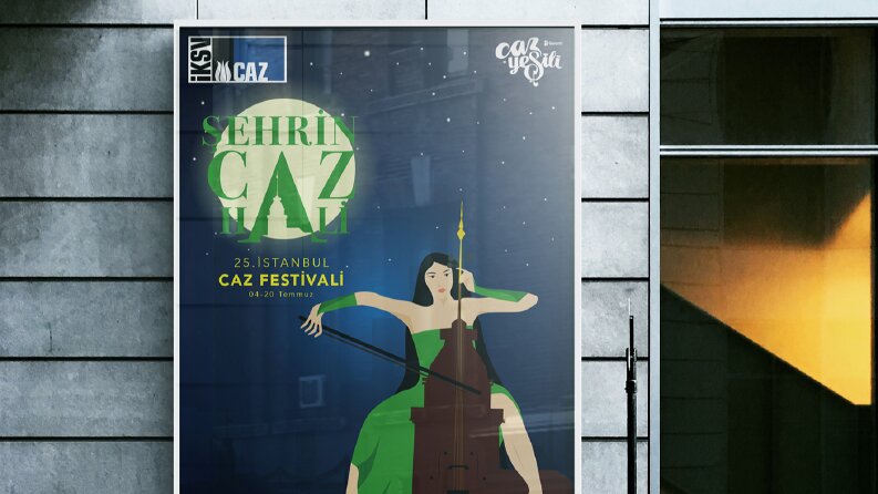 25. İstanbul Caz Festivali Afiş Tasarımı/Poster De