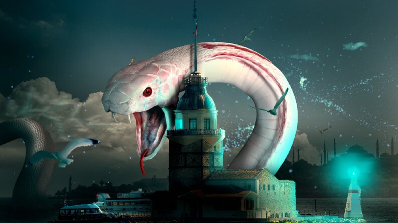 Kız Kulesi / İSTANBUL - Snake Wallpaper Çalışması