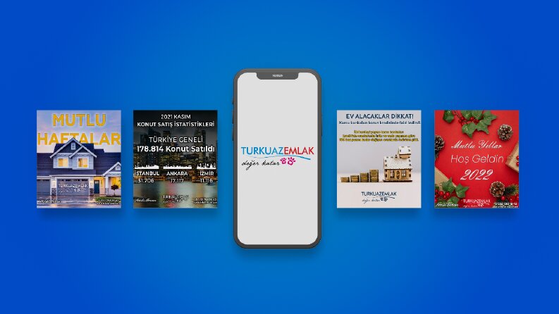 Turkuaz Emlak / Sosyal Medya İçerik Tasarımları