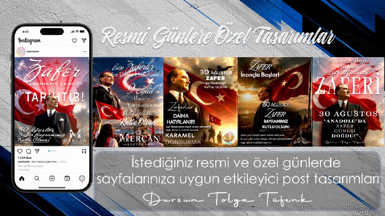 Resmi günlere özel firmalara yapılan tasarımlar
