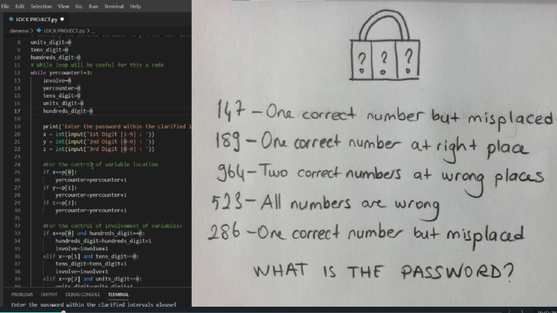 Python Lock Puzzle