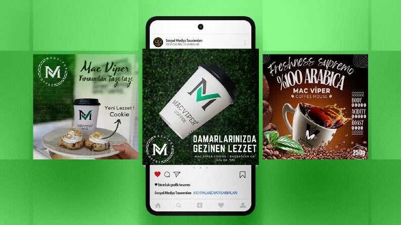 Mac Viper Coffee Sosyal Medya Tasarımları