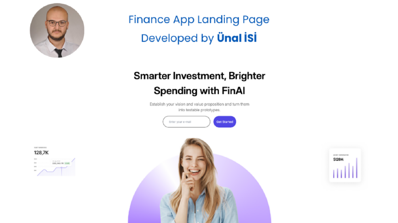 Finance App Landing Page