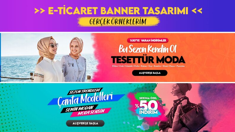 Eticaret Banner Tasarım (Gerçek Örnekler)