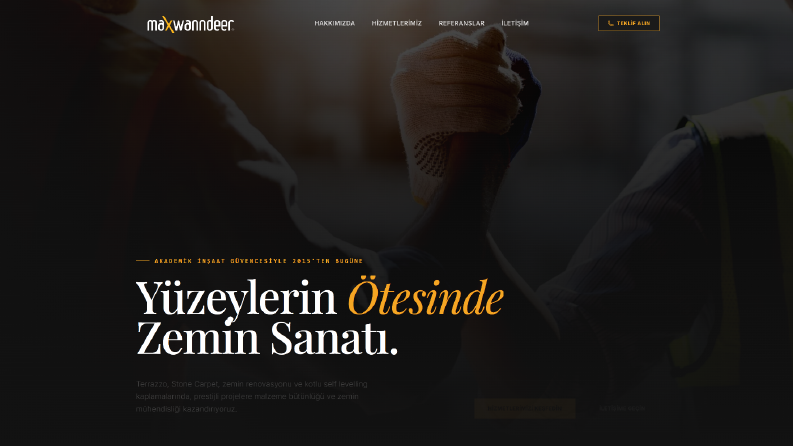 Maxwanndeer – Kurumsal Tanıtım Web Sitesi