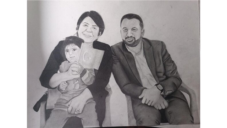 Profesyonel Karakalem Portre Çalışması