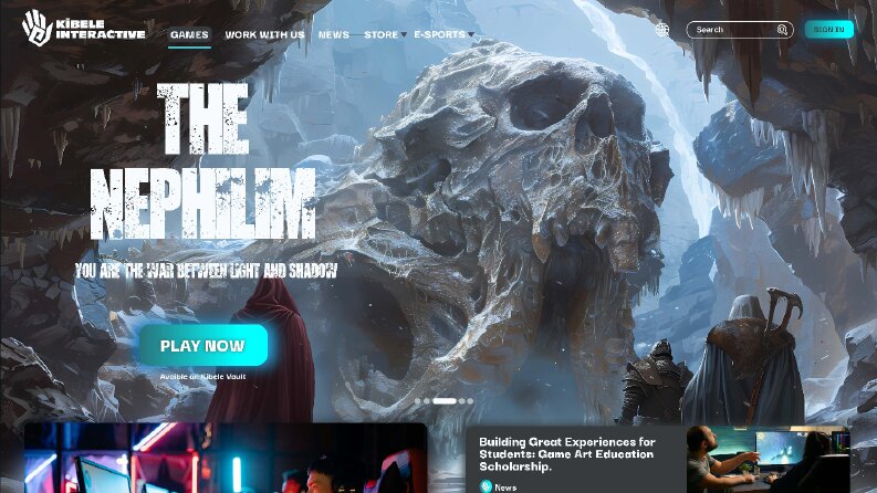 Kibele Games Web Sitesi Arayüz Tasarımı