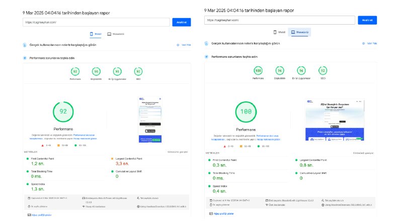 Ç.S. Web Sitesi Hızlandırma ve Yenileme Çalışması 🚀