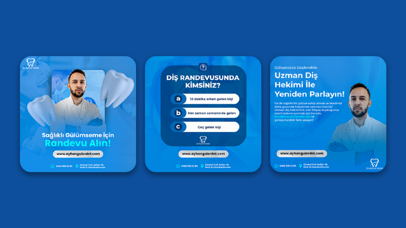 Diş Hekimi Sosyal Medya Tasarımları