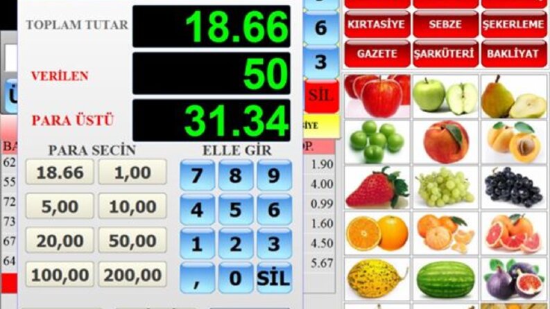 Dokunnmatik Satış Programı