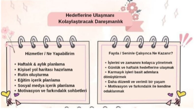 Hedeflerine Ulaşmanı Kolaylaştıracak Danışmanlık