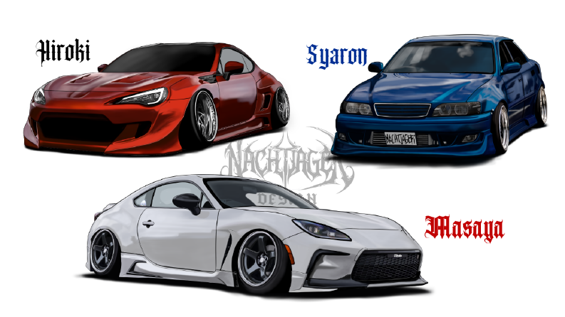 Custom Car Illustrations
