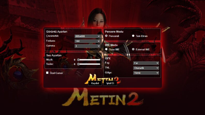 Örnek Metin2 Config Yazılımı