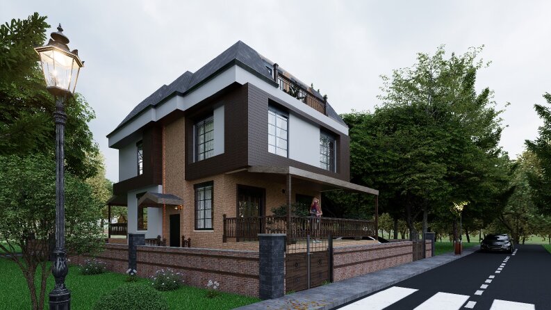 Villa Plan Tasarımı ve Cephe Çalışması
