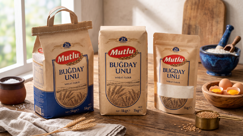 Mutlu Buğday Unu Ambalaj Serisi Tasarımları