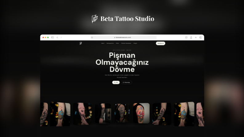 Beta Tattoo Studio - Premium Web Tasarım