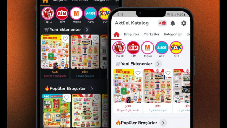 Aktüel ürünler uygulaması