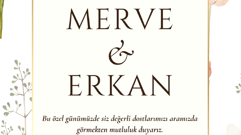 Size Özel Profesyonel Davetiye !