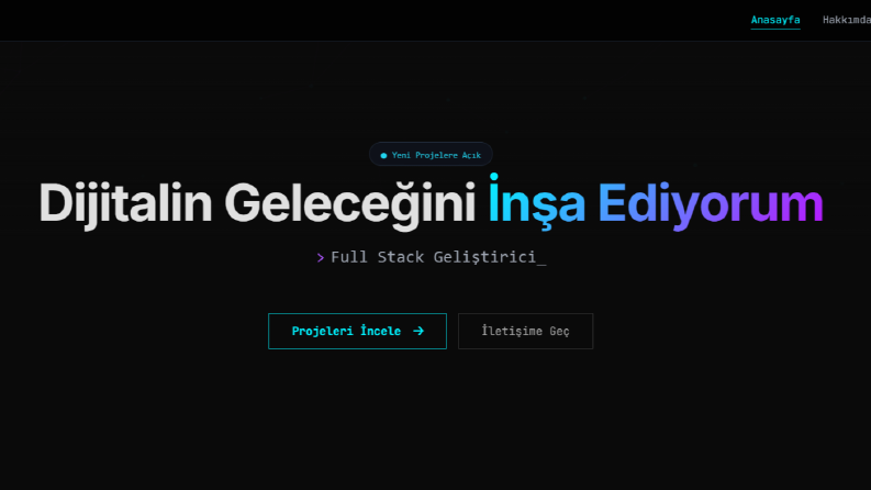 Kişisle Portfolyo Sitem