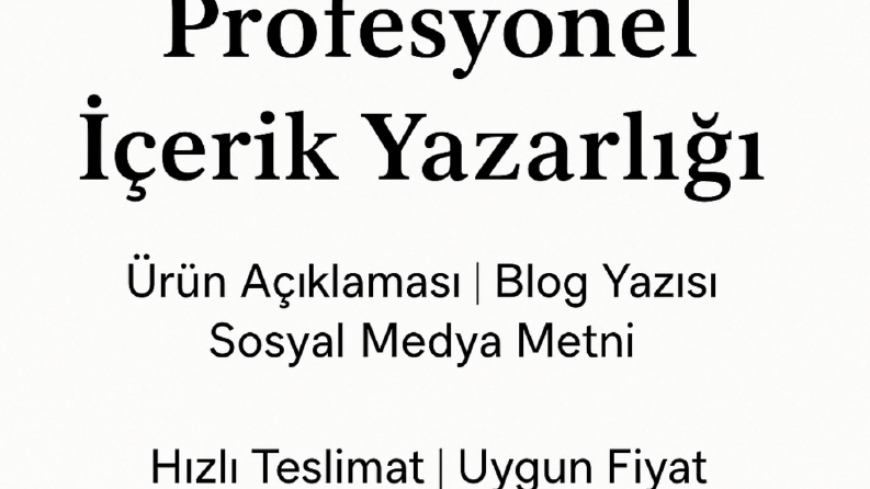 içerik yazarlığı ve ürün açıklaması örnekleri