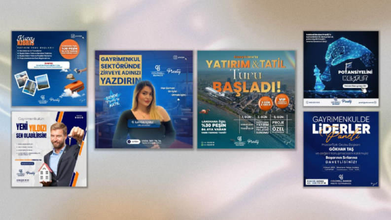 COLDWELL BANKER EMLAK SEKTÖRÜ İÇİN YAPTIĞIM ÇALIŞMALAR