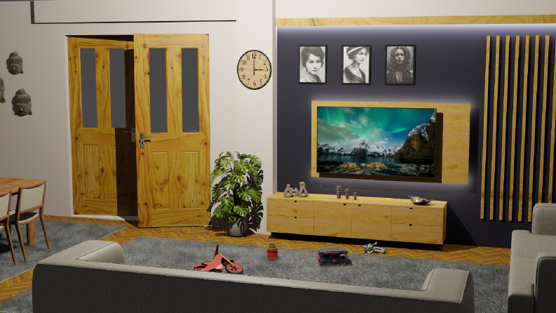 Oturma Odası Tasarım ve render 