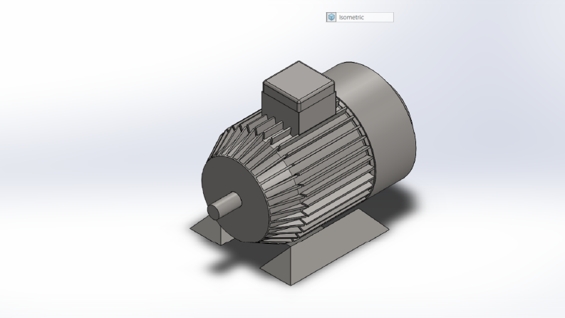 Motor mili - solid work tasarımı 
