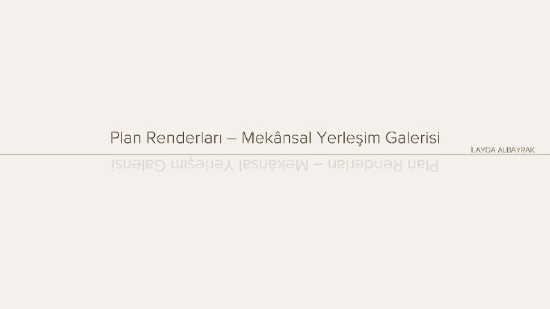 3D İç Mekan Render Galerisi