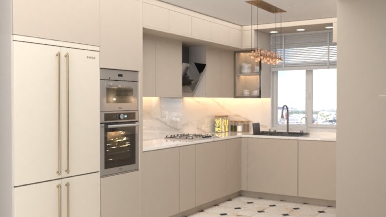 Modern Mutfak Tasarımı ve Fotogerçekçi Render