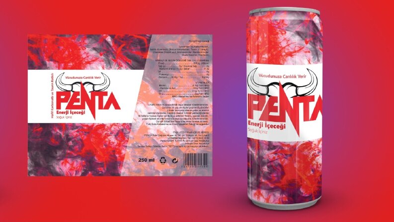Penta- Enerji İçeceği Ambalaj Tasarımı