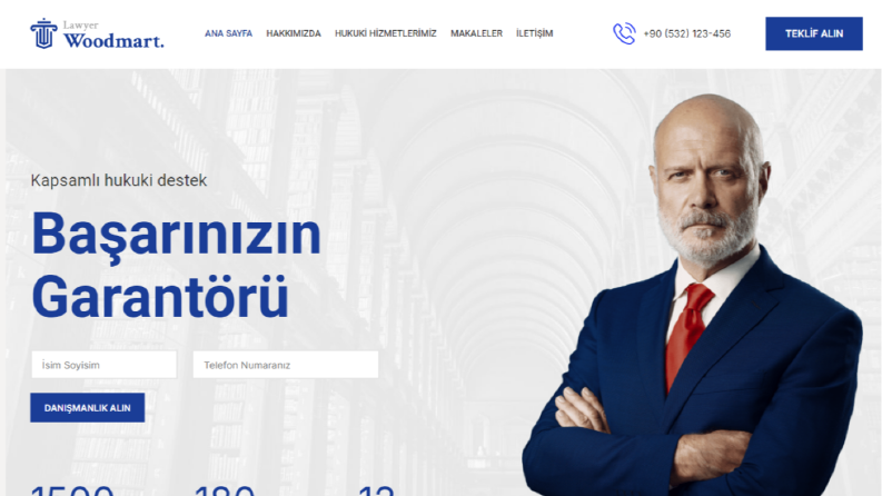 Avukatlık Sitesi Tasarımı