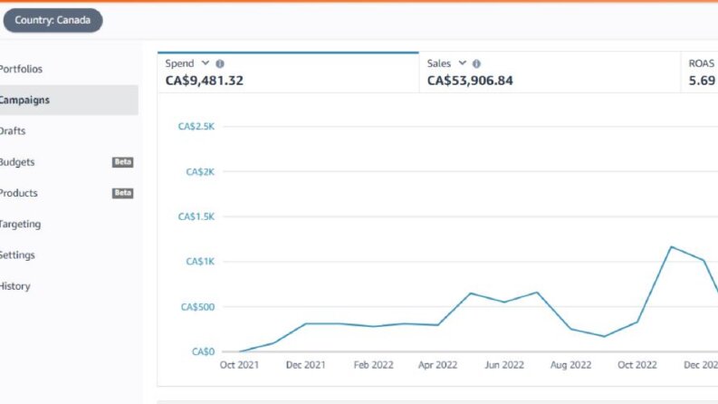 Amazon Canada-Roas