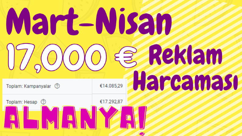 Almanya - Google 2 Ayda 170,000 TL Reklam Harcaması