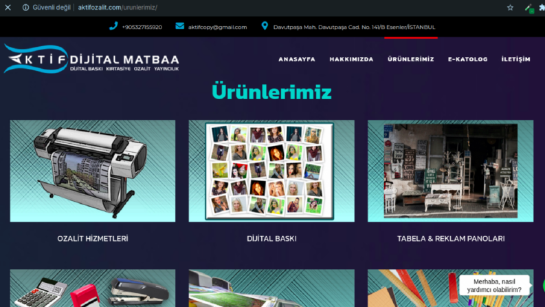Aktif Ozalit Web Site Tasarımı