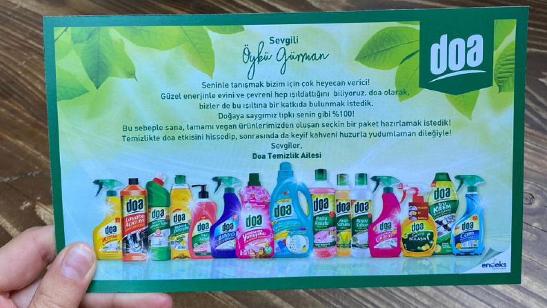 Doa Temizlik Öykü Gürman Hediye Kartı