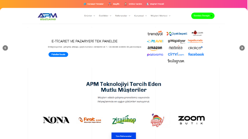 APM Teknoloji Web Tasarım